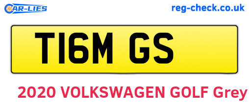 T16MGS are the vehicle registration plates.