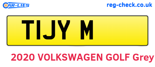T1JYM are the vehicle registration plates.