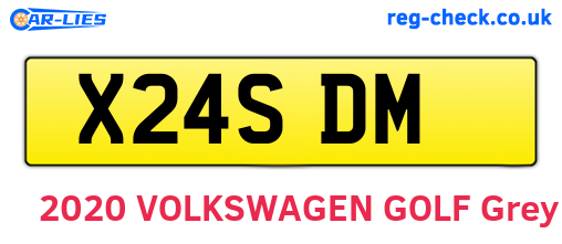 X24SDM are the vehicle registration plates.