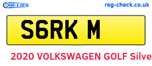 S6RKM are the vehicle registration plates.