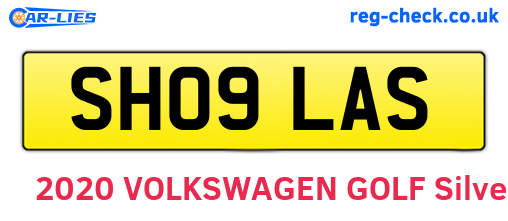 SH09LAS are the vehicle registration plates.