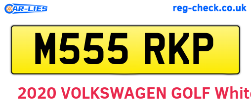 M555RKP are the vehicle registration plates.