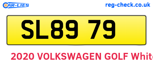 SL8979 are the vehicle registration plates.
