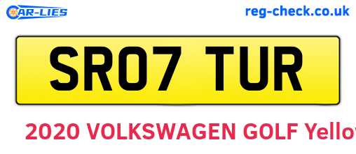 SR07TUR are the vehicle registration plates.
