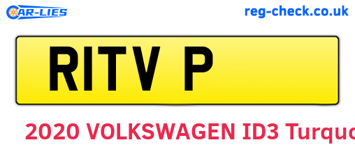 R1TVP are the vehicle registration plates.