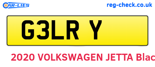G3LRY are the vehicle registration plates.