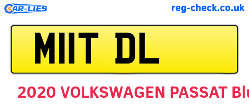 M11TDL are the vehicle registration plates.