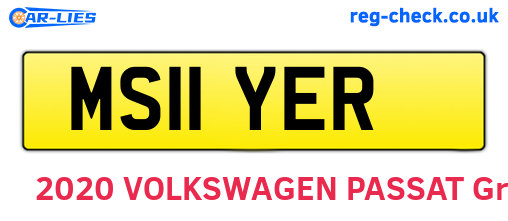 MS11YER are the vehicle registration plates.