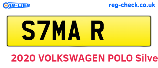 S7MAR are the vehicle registration plates.
