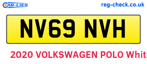 NV69NVH are the vehicle registration plates.