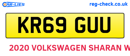 KR69GUU are the vehicle registration plates.