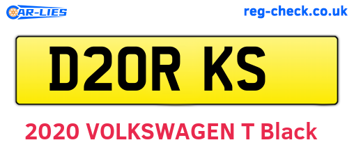D20RKS are the vehicle registration plates.