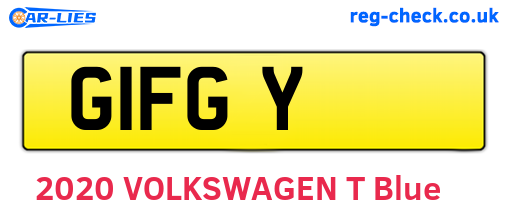 G1FGY are the vehicle registration plates.