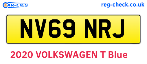 NV69NRJ are the vehicle registration plates.
