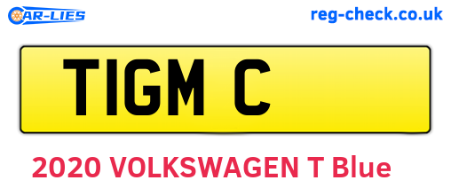 T1GMC are the vehicle registration plates.