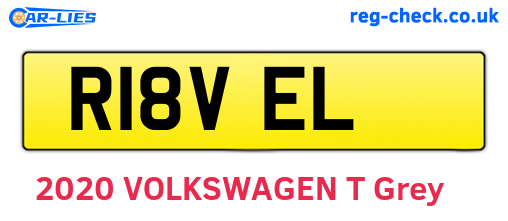 R18VEL are the vehicle registration plates.