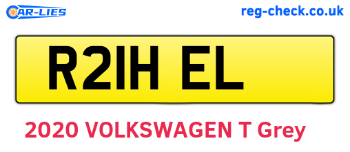 R21HEL are the vehicle registration plates.
