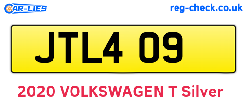 JTL409 are the vehicle registration plates.