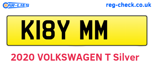 K18YMM are the vehicle registration plates.