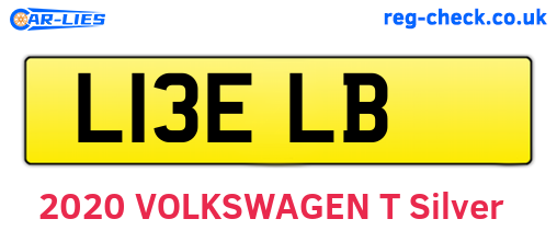 L13ELB are the vehicle registration plates.