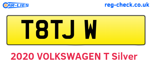 T8TJW are the vehicle registration plates.