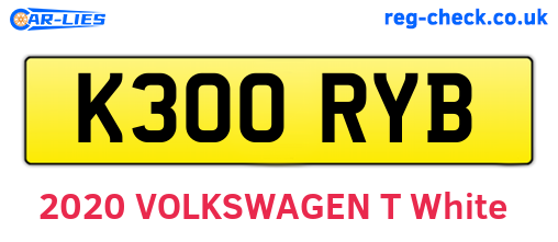 K300RYB are the vehicle registration plates.