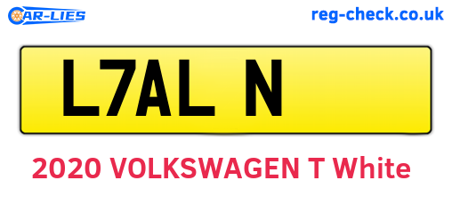 L7ALN are the vehicle registration plates.