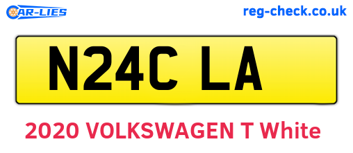 N24CLA are the vehicle registration plates.