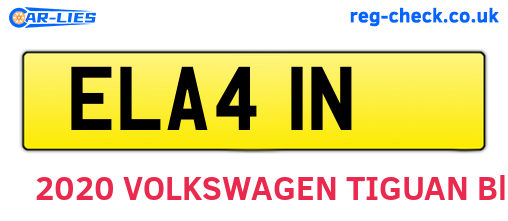 ELA41N are the vehicle registration plates.