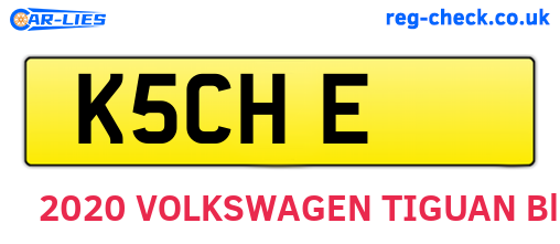 K5CHE are the vehicle registration plates.