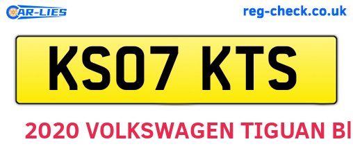 KS07KTS are the vehicle registration plates.