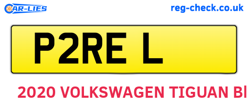 P2REL are the vehicle registration plates.