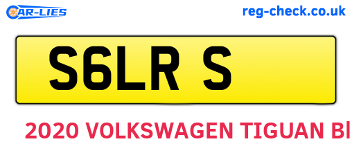 S6LRS are the vehicle registration plates.