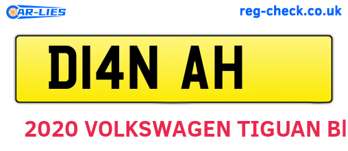 D14NAH are the vehicle registration plates.