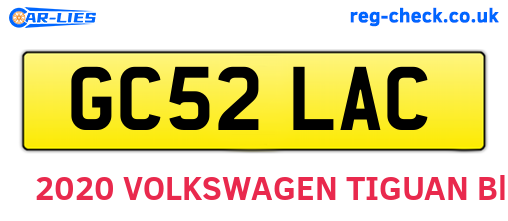 GC52LAC are the vehicle registration plates.