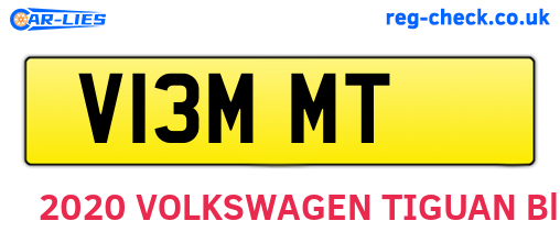 V13MMT are the vehicle registration plates.