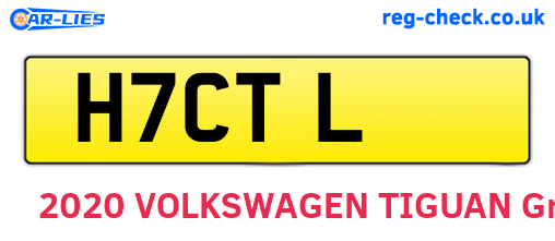 H7CTL are the vehicle registration plates.