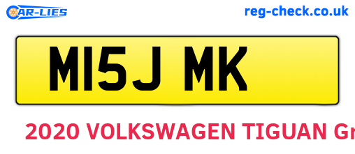 M15JMK are the vehicle registration plates.