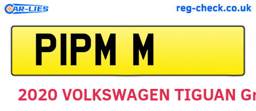 P1PMM are the vehicle registration plates.