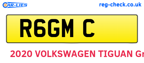 R6GMC are the vehicle registration plates.