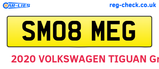 SM08MEG are the vehicle registration plates.