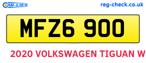 MFZ6900 are the vehicle registration plates.
