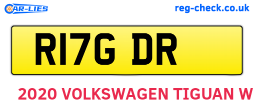R17GDR are the vehicle registration plates.