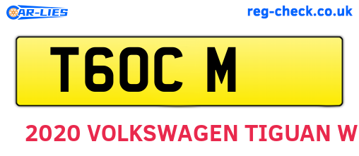 T6OCM are the vehicle registration plates.