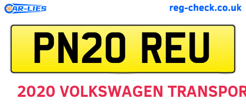 PN20REU are the vehicle registration plates.