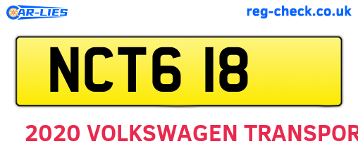 NCT618 are the vehicle registration plates.