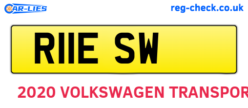 R11ESW are the vehicle registration plates.