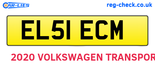 EL51ECM are the vehicle registration plates.