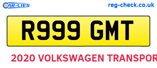R999GMT are the vehicle registration plates.