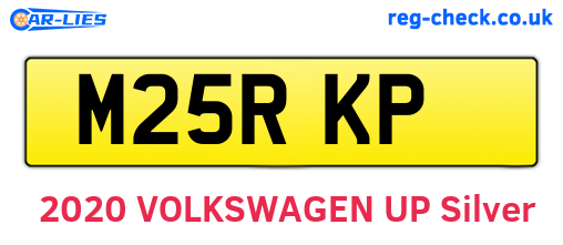 M25RKP are the vehicle registration plates.